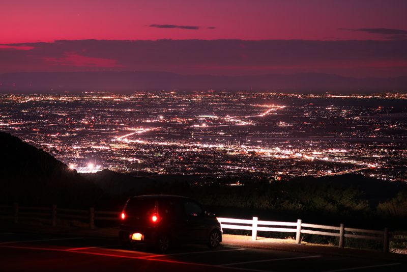 伊勢志摩スカイラインの写真「朝熊山頂展望台からの夜景」
