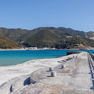 海へと続く遊歩道