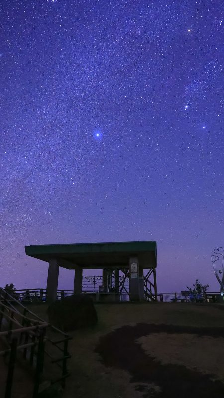 鵜倉園地の写真「冬の天の川と見江島展望台の広場」