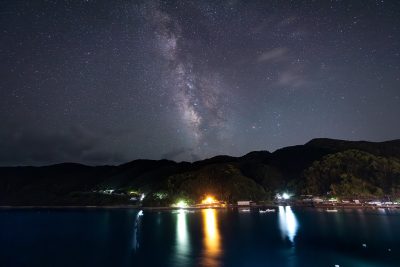 二木島町の写真「海宿 二木島の２階から眺める星空（海側）」