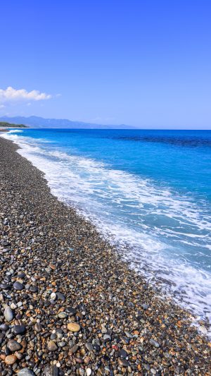 無料スマホ壁紙「青く輝かしい海」