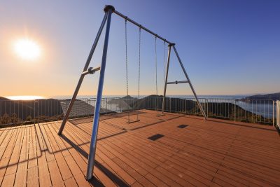 鵜倉園地の写真「たちばな展望台に指す朝日」