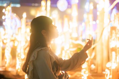 そうぶんの竹あかりの写真「竹あかりポートレート」
