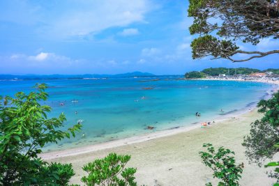 御座白浜海水浴場の写真「夏の御座」