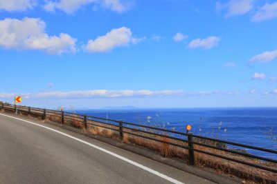 パールロードの写真「パールロードと海」