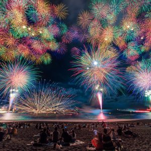 熊野大花火大会の写真「紀州煙火の彩色千輪菊」