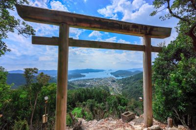 五ヶ所浅間山の写真「山頂の鳥居からの眺め」