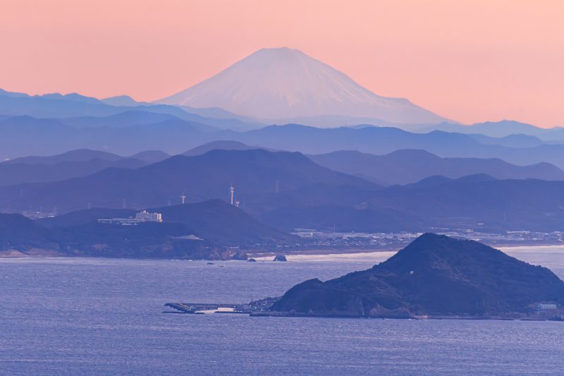 伊勢志摩スカイラインの写真「朝熊山頂展望台から眺める富士山」