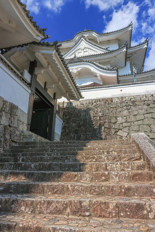 伊賀上野城の写真「天守閣へと続く石段」