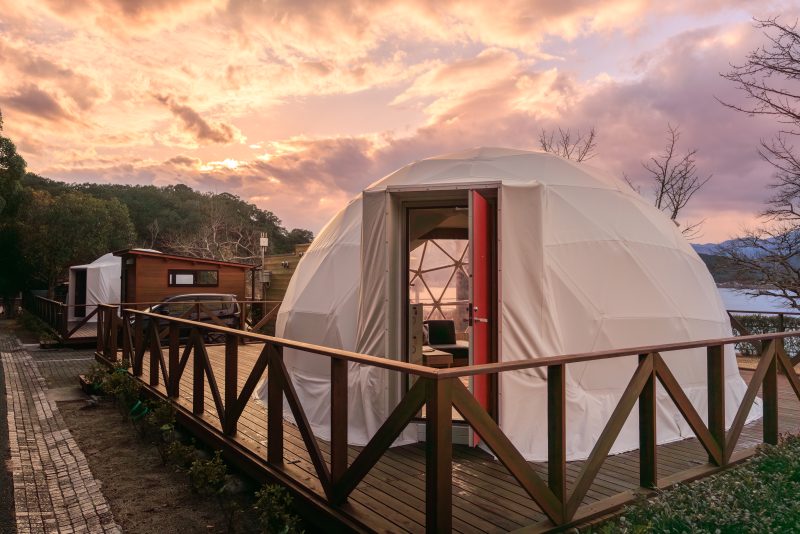 シーサイドテラス グランピングドーム熊野灘のBBQスペースがリニューアル✨冬限定の鍋ディナーも登場！