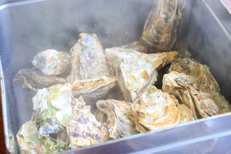 鳥羽浦村の牡蠣の写真「牡蠣のカンカン焼き（蒸し牡蠣）」