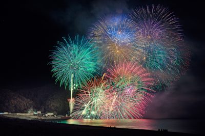 熊野大花火大会の写真「スターマイン」