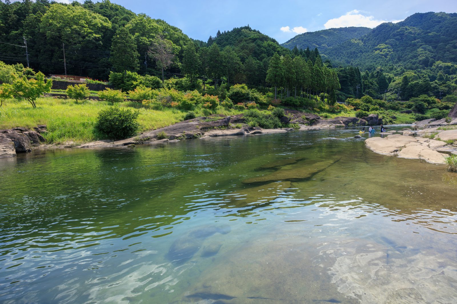 リバーパーク真見の写真「川遊びエリア（深い箇所）」