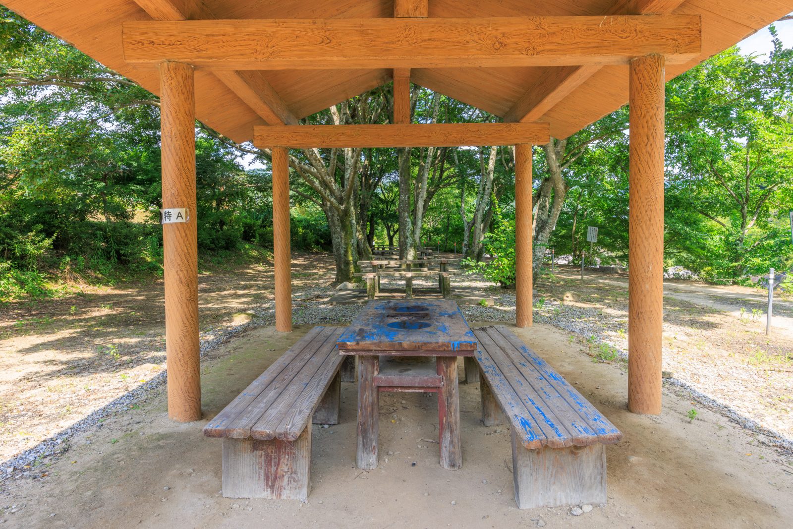 リバーパーク真見の写真「屋根付きのBBQスペース」