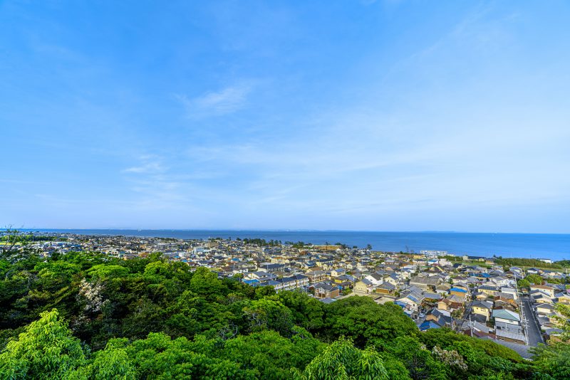 岸岡山緑地公園の写真「展望台からの眺め」