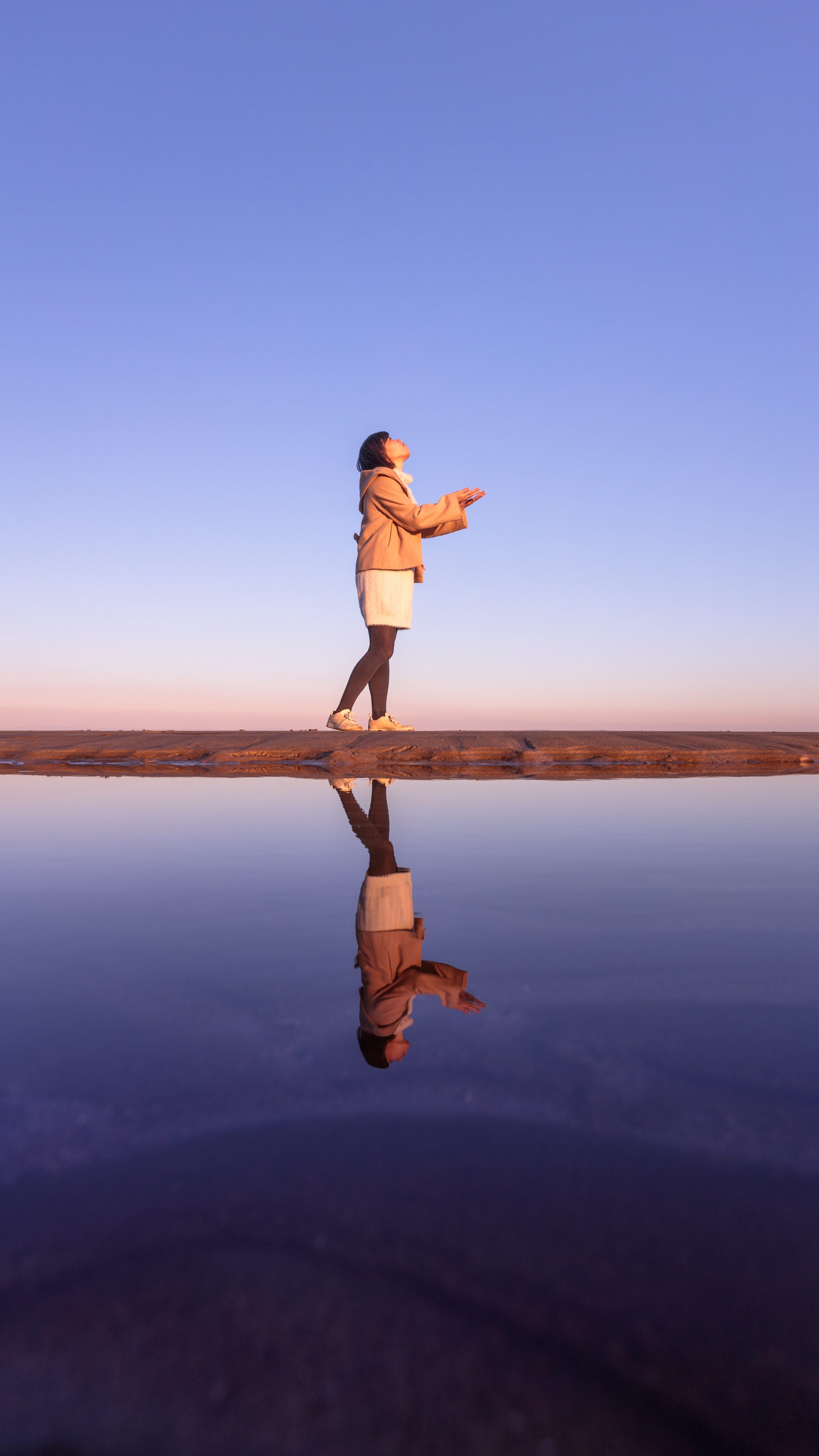 無料スマホ壁紙 津市のウユニ塩湖。AndroidとiPhoneに対応した4K高画質の無料待ち受け画像。三重県津市のマリーナ河芸で撮影したフリー写真素材