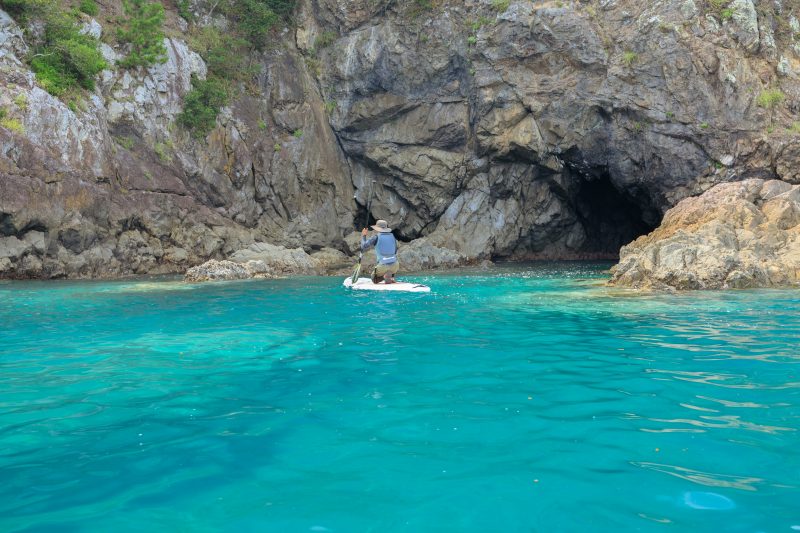 城ノ浜プール＆ビーチの写真「青の洞窟ような海をSUPで満喫」