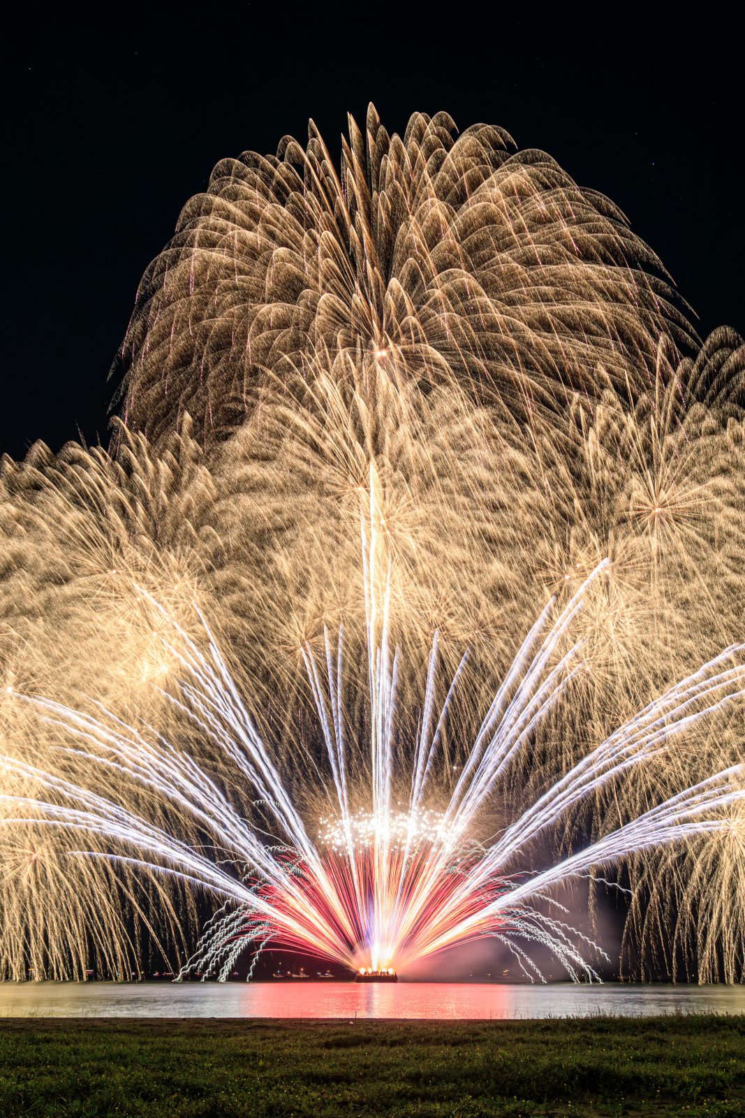 津花火大会の写真「イッ津オンリーゴールド（縦）【2024年】」