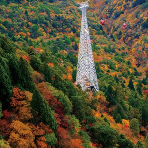 御在所岳の紅葉グラデーション