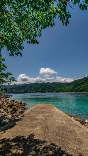 無料スマホ壁紙「阿古師神社からの眺め」