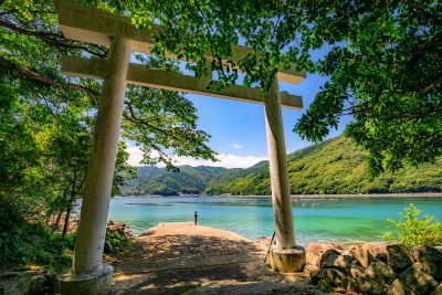 楯ヶ崎の写真「阿子師神社の鳥居」