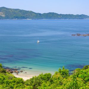 展望台Aから眺める鳥羽白浜ビーチ