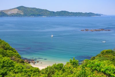パールロードの写真「展望台Aから眺める鳥羽白浜ビーチ」