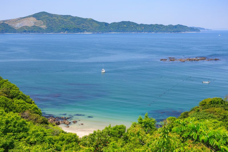 パールロードの写真「展望台Aから眺める鳥羽白浜ビーチ」