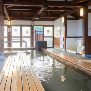 東海道関宿の写真「無料の足湯「関宿温泉 小萬の湯」」