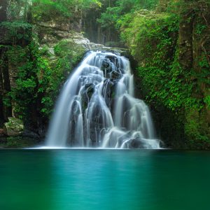 朝霞の千手滝