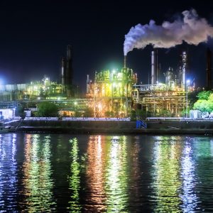 四日市コンビナート夜景クルーズの写真「クルーズから眺める工場夜景」