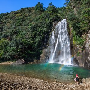 滝壺が水風呂！