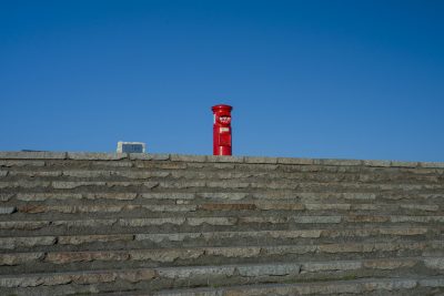 伊勢志摩スカイラインの写真「青空とポスト」