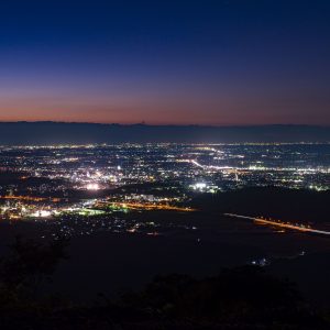 一宇田展望台から眺める夜景