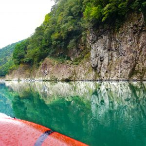 瀞峡（瀞八丁）の写真「パックラフトからの眺め」