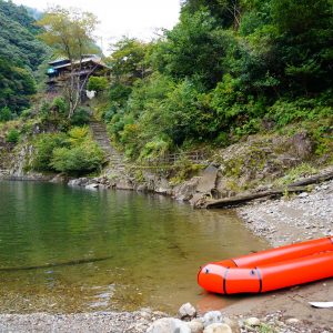 パックラフトのスタート地点