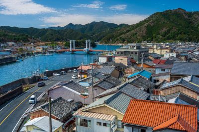 江ノ浦大橋の写真「紀伊長島の町並み」
