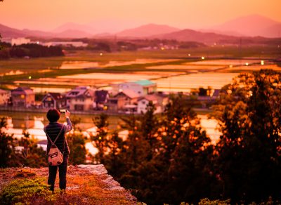 田丸城跡の写真「玉城の町並みを一望」
