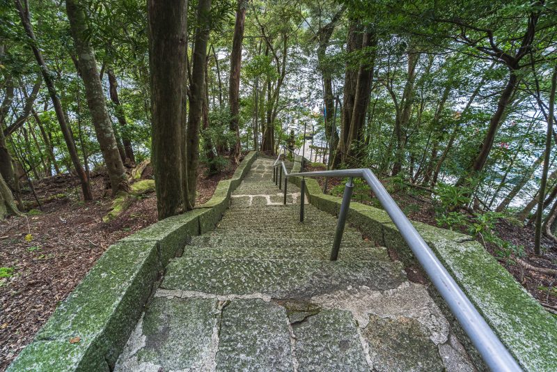九鬼町の写真「九木神社の参道階段」