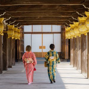 通天橋を歩く