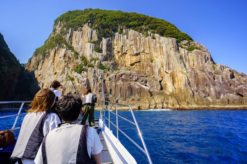 楯ヶ崎観光遊覧の写真「船上から眺める海金剛」
