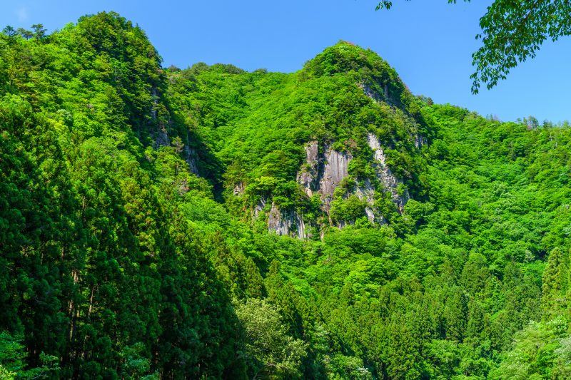 香落渓の写真「夫婦山」