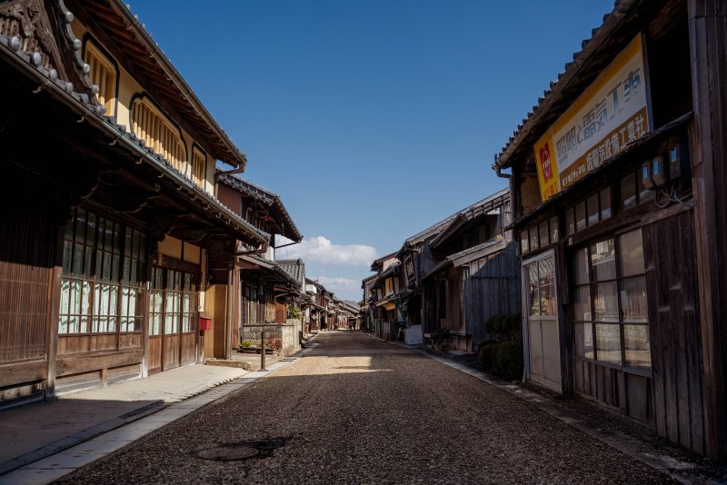 東海道関宿の写真「関宿の通路」