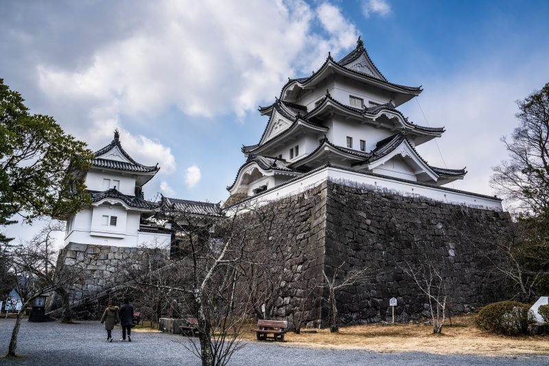 伊賀上野城の写真「伊賀上野城の冬」