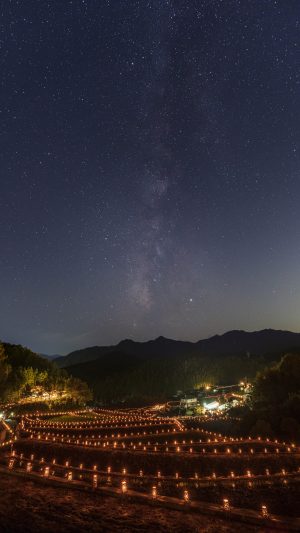 だんだん田と天の川
