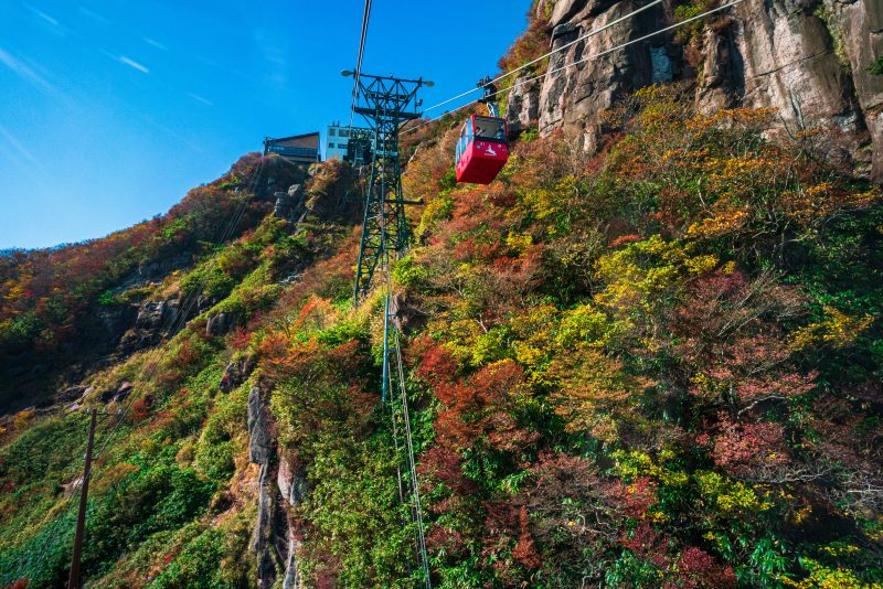 御在所ロープウエイの写真「彩り豊かな御在所岳の紅葉」