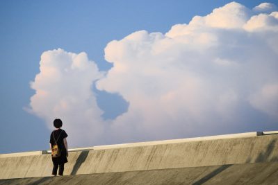 御殿場海岸の写真「入道雲」