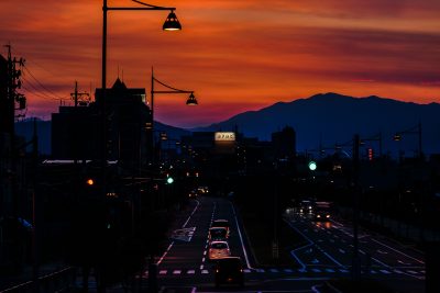 津なぎさまちの写真「魔界のような夕焼け」