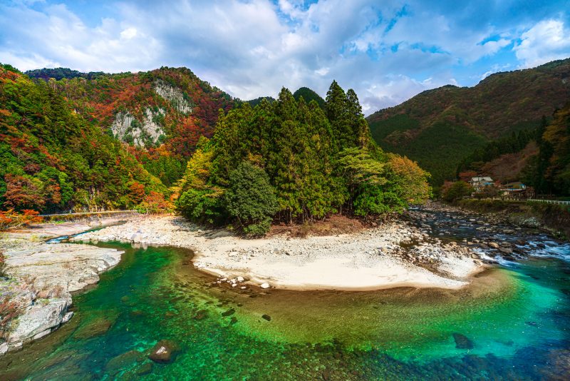 香落渓の写真「奈良と名張の県境」
