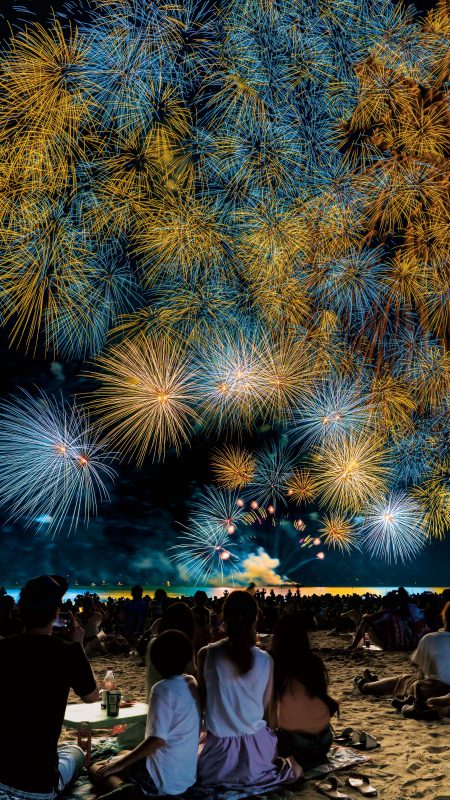 無料スマホ壁紙「2019年の彩色千輪」